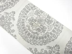 アンティーク　獅子狩文様織り出し袋帯（材料）